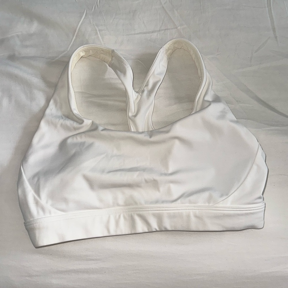 Athleta White Padded Sports Bra